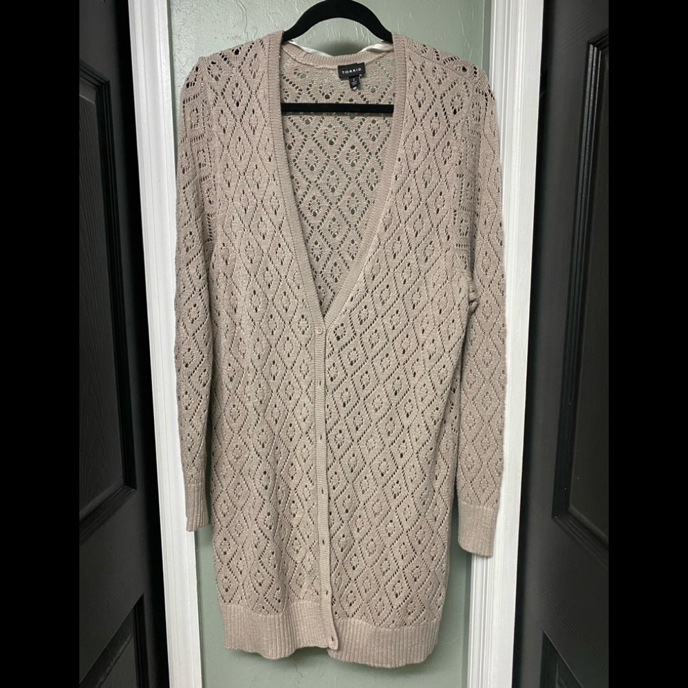 Torrid long Cardigan size 2
